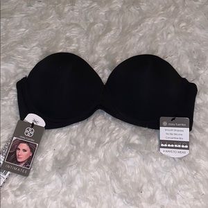 Black Strapless Bra